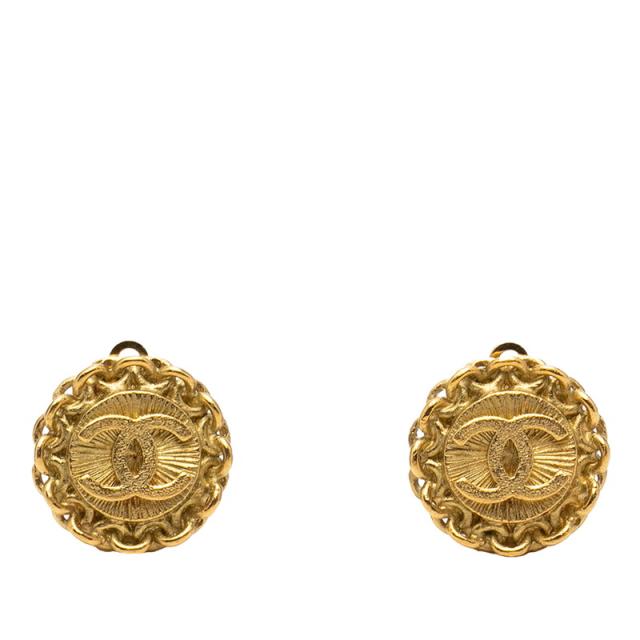 シャネル ココマーク ヴィンテージ イヤリング ゴールド メッキ レディース CHANEL 【中古】