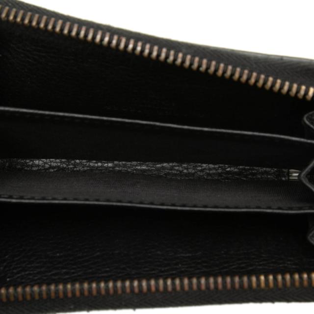 グッチ インターロッキングG ラウンドファスナー コインケース 小銭入れ 496319 ブラック レザー レディース GUCCI 【中古】_3