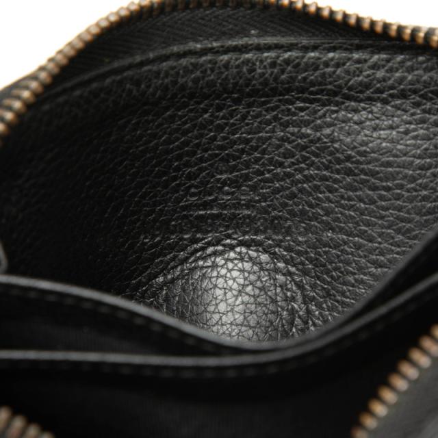 グッチ インターロッキングG ラウンドファスナー コインケース 小銭入れ 496319 ブラック レザー レディース GUCCI 【中古】_4