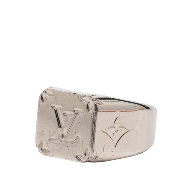 ルイ ヴィトン モノグラム シグネットリング リング 指輪 #Ｌ M62488 シルバー メタル メンズ LOUIS VUITTON 【中古】_1