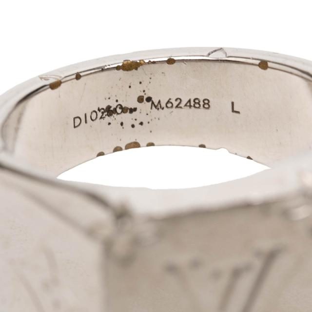 ルイ ヴィトン モノグラム シグネットリング リング 指輪 #Ｌ M62488 シルバー メタル メンズ LOUIS VUITTON 【中古】_4