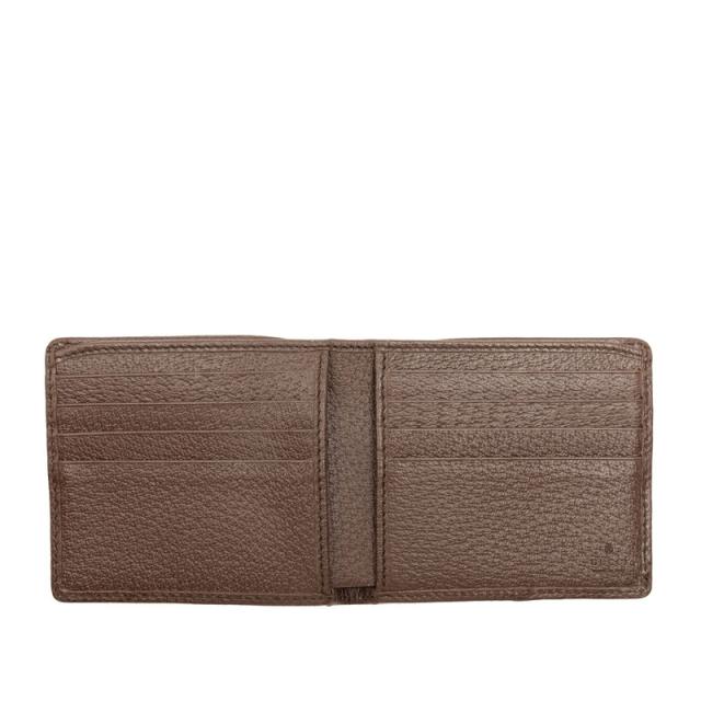 グッチ ジャンボGG 二つ折り財布 699308 ブラウン キャンバス レザー レディース GUCCI 【中古】_3