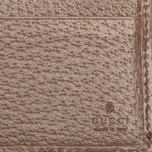 グッチ ジャンボGG 二つ折り財布 699308 ブラウン キャンバス レザー レディース GUCCI 【中古】_4
