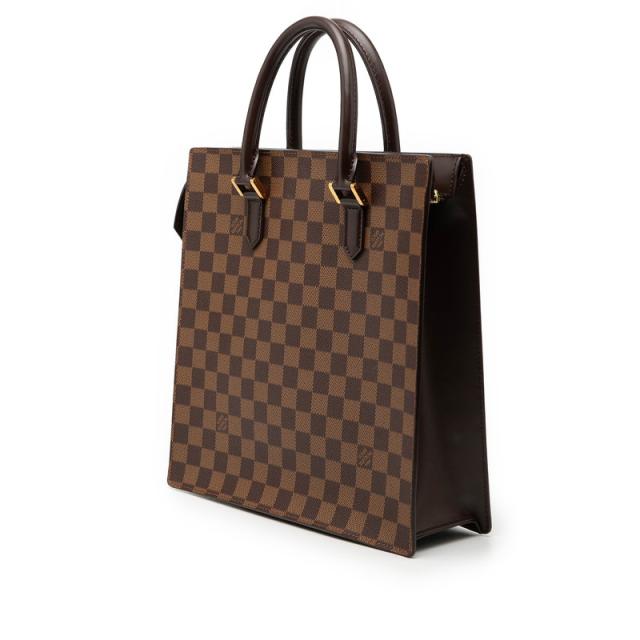 ルイ ヴィトン ダミエ ヴェニスPM トートバッグ ハンドバッグ N51145 ブラウン PVC レザー レディース LOUIS VUITTON 【中古】_1