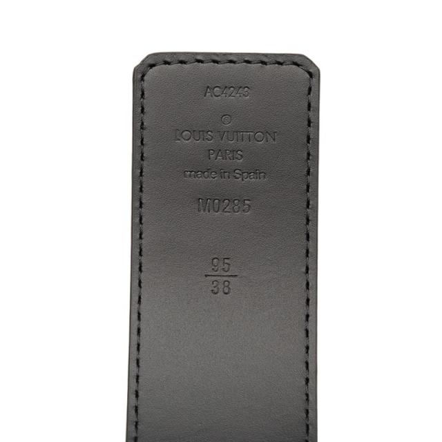 ルイ ヴィトン モノグラム エクリプス ベルト LVイニシャル 40MM リバーシブル 95/38 M0285 グレー ブラック LOUIS VUITTON 【中古】_3