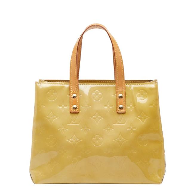 ルイ ヴィトン モノグラム ヴェルニ リードPM ハンドバッグ M91144 イエロー パテントレザー レディース LOUIS VUITTON 【中古】