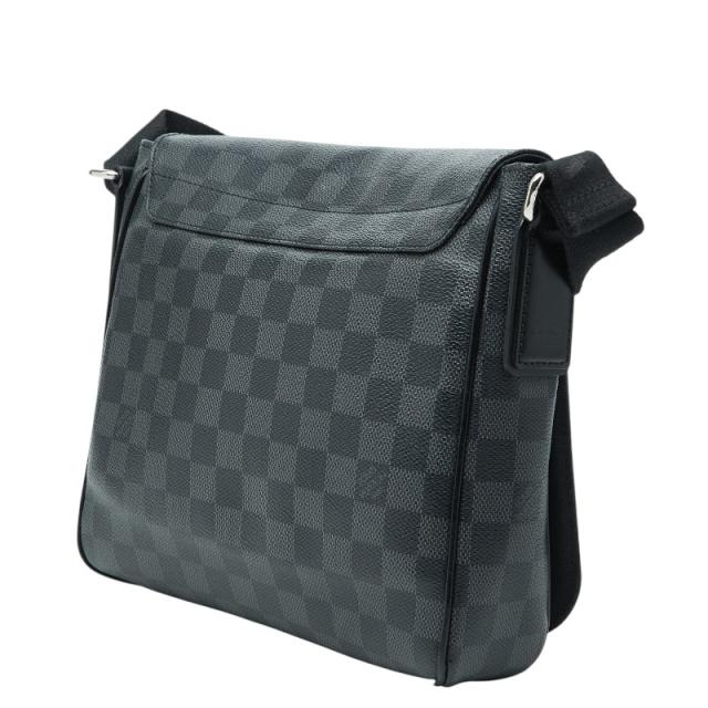 ルイ ヴィトン ダミエ グラフィット ディストリクトPM 斜め掛け ショルダーバッグ N41260 グレー PVC メンズ LOUIS VUITTON 【中古】_1
