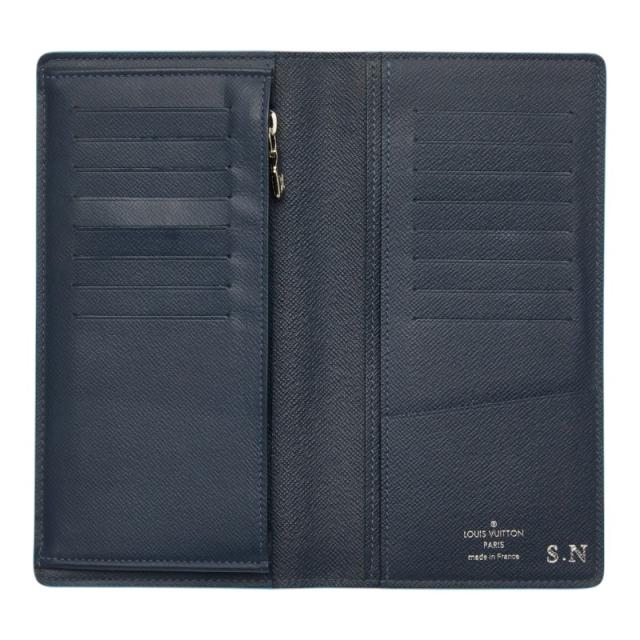 ルイ ヴィトン タイガ ポルトフォイユ ブラザNM 長財布 M30387 ブルーマリーヌ ブルー レザー メンズ LOUIS VUITTON 【中古】_6