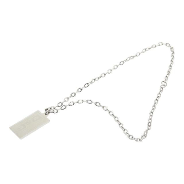 ドルチェアンドガッバーナ ロゴプレート ネックレス シルバー メタル メンズ DOLCE&amp;GABBANA 【中古】_3