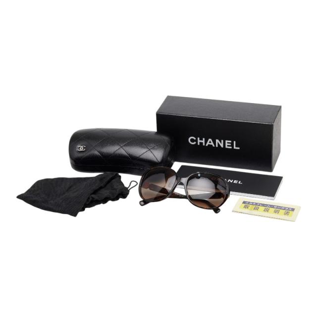シャネル ココマーク サングラス 58□17 135 5285 A ブラウン プラスチック レディース CHANEL 【中古】_6