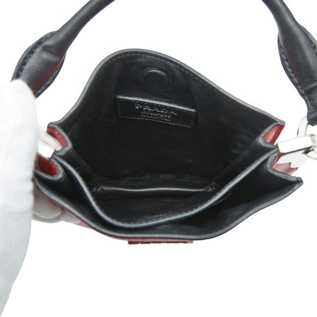 プラダ マギット ハンドバッグ ショルダーバッグ 2WAY 1BC082 レッド 