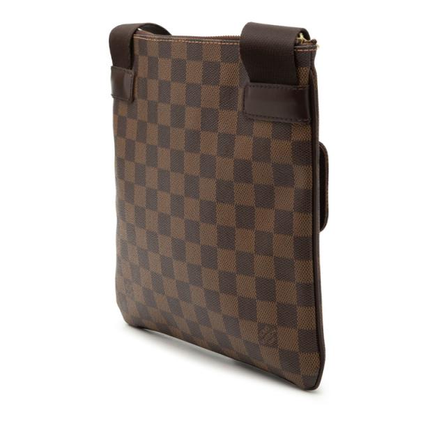 ルイ ヴィトン ダミエ ポシェット メルヴィール 斜め掛け ショルダーバッグ N51127 ブラウン PVC レザー LOUIS VUITTON 【中古】_1