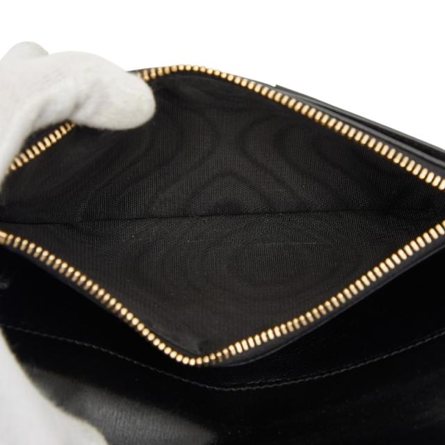 サンローラン YSLロゴ 二つ折り 長財布 ブラック レザー レディース SAINT LAURENT 【中古】_6