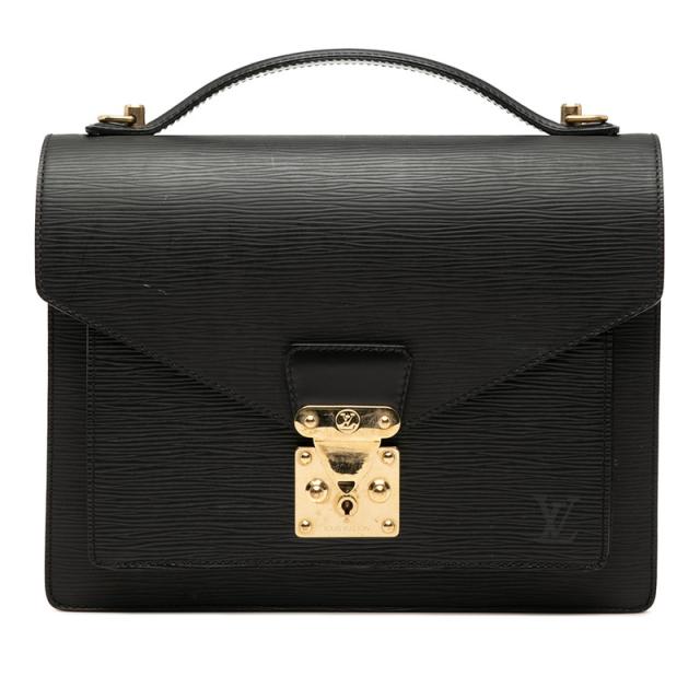 ルイ ヴィトン エピ モンソー ハンドバッグ M52122 ノワール ブラック レザー レディース LOUIS VUITTON 【中古】