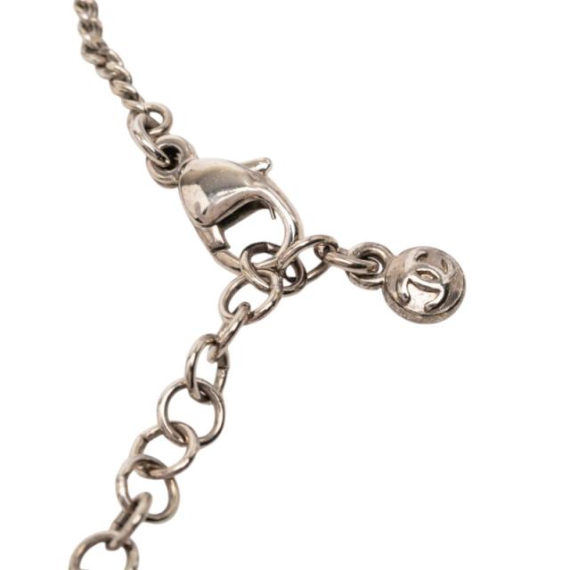 シャネル ココマーク チェーン ペンダント ネックレス C11V シルバー メタル ラインストーン レディース CHANEL 【中古】_2