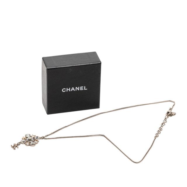 シャネル ココマーク チェーン ペンダント ネックレス C11V シルバー メタル ラインストーン レディース CHANEL 【中古】_5