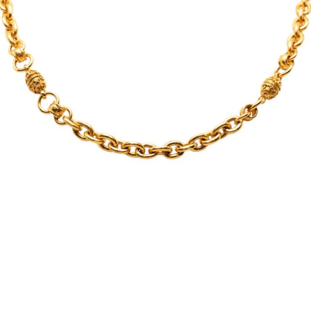 シャネル ココマーク ロング首飾り ゴールド メッキ レディース CHANEL 【中古】