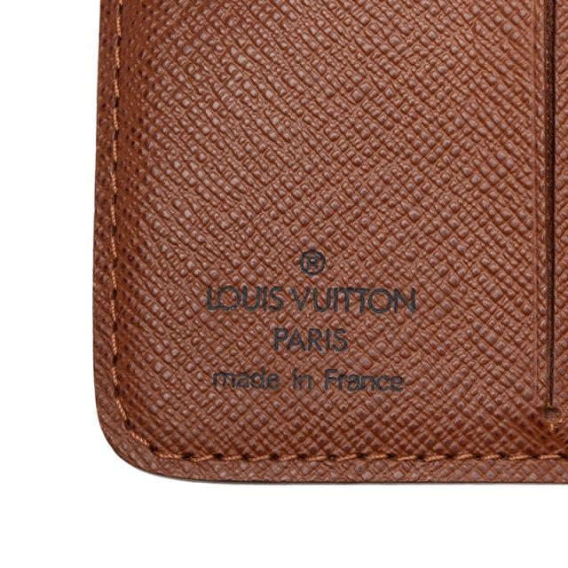 ルイ ヴィトン モノグラム コンパクトジップ 二つ折り財布 M61667 ブラウン PVC レザー レディース LOUIS VUITTON 【中古】_5