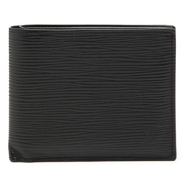 ルイ ヴィトン エピ ポルトフォイユ マルコNM 二つ折り財布 M62289 ノワール ブラック レザー レディース LOUIS VUITTON 【中古】