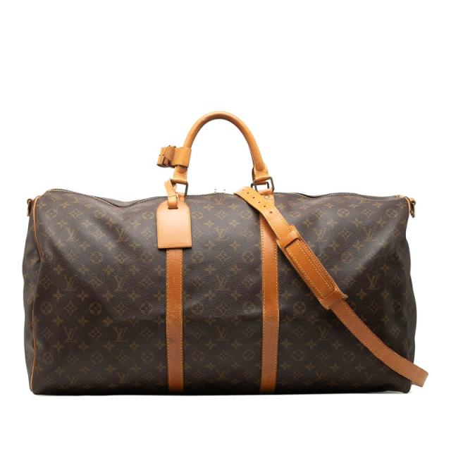 ルイ ヴィトン モノグラム キーポル バンドリエール60 ボストンバッグ ショルダーバッグ 2WAY M41412 ブラウン LOUIS VUITTON 【中古】
