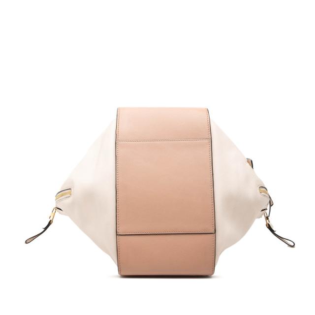 ロエベ ハンモック スモール ハンドバッグ ショルダーバッグ 2WAY ピンク ベージュ レザー レディース LOEWE 【中古】_2