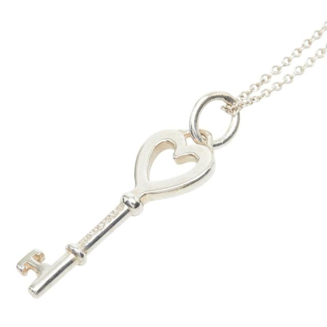 ティファニー ハートキー チェーン ペンダント ネックレス SV925 シルバー レディース TIFFANY&amp;Co. 【中古】