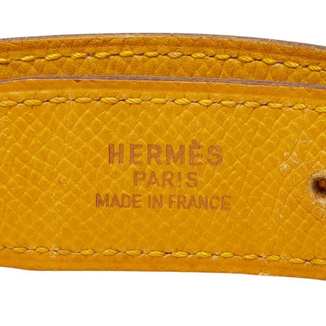 エルメス コンスタンス Hバックル リバーシブル ベルト サイズ65 ブラウン イエロー レザー レディース HERMES 【中古】_4