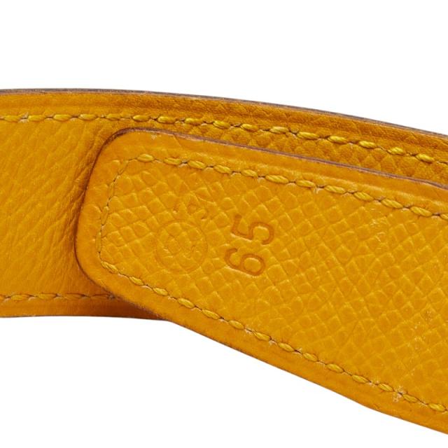 エルメス コンスタンス Hバックル リバーシブル ベルト サイズ65 ブラウン イエロー レザー レディース HERMES 【中古】_5