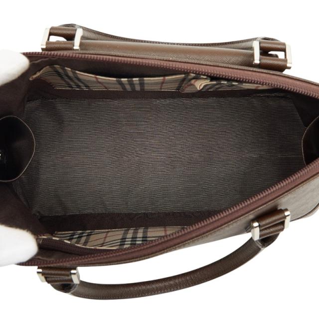 バーバリー ハンドバッグ ブラウン サフィアーノレザー レディース BURBERRY 【中古】_7