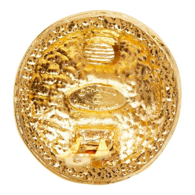 シャネル ココマーク ヴィンテージ ラウンド丸形 イヤリング ゴールド メッキ レディース CHANEL 【中古】_3