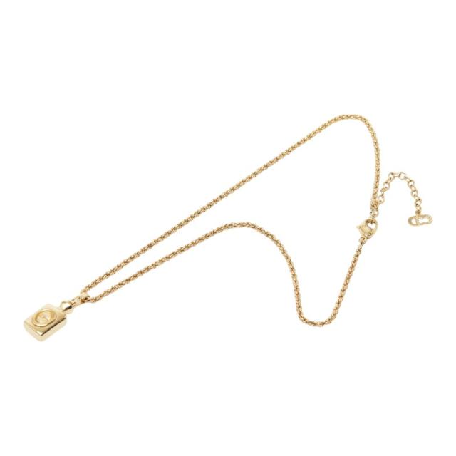 ディオール 香水瓶 モチーフ ロープ チェーン ペンダント ネックレス ゴールド メッキ レディース Dior 【中古】_3
