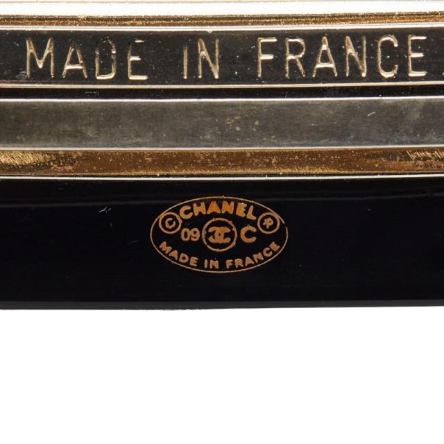 シャネル バレッタ ブラック プラスチック ラインストーン レディース CHANEL 【中古】_5
