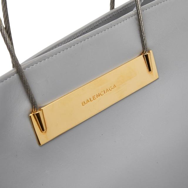 バレンシアガ ハンドバッグ トートバッグ グレー レザー メタル レディース BALENCIAGA 【中古】_5
