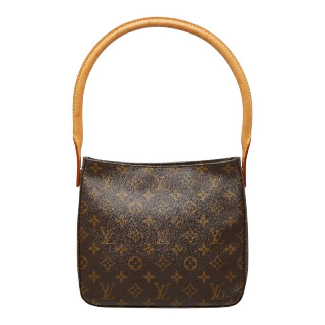 ルイ ヴィトン モノグラム ルーピングMM ワンショルダーバッグ ハンドバッグ M51146 ブラウン PVC レザー LOUIS VUITTON 【中古】