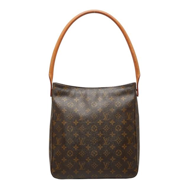 ルイ ヴィトン モノグラム ルーピングGM 一ショルダーバッグ ハンドバック M51145 赤銅色 PVC なめし革 LOUIS VUITTON 【中古】