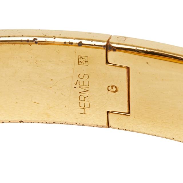 エルメス クリックH PM バングル ゴールド ブラック メッキ レディース HERMES 【中古】_4