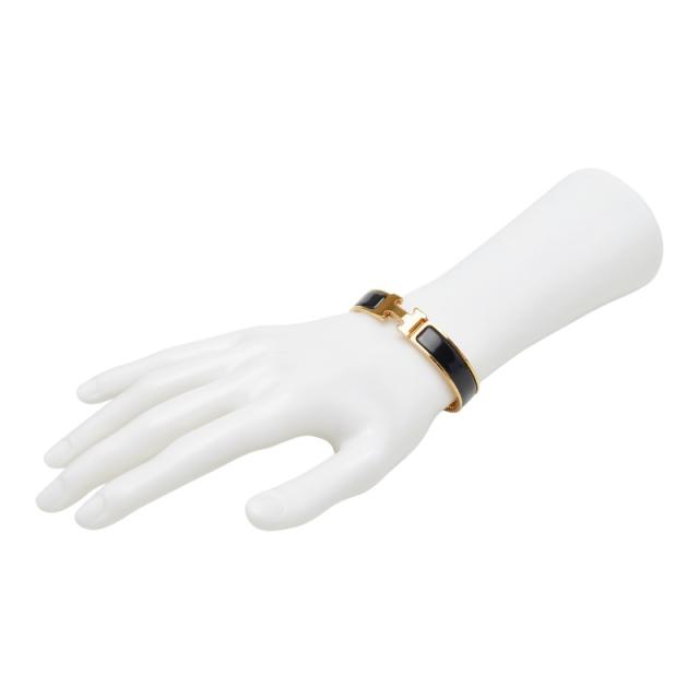 エルメス クリックH PM バングル ゴールド ブラック メッキ レディース HERMES 【中古】_6