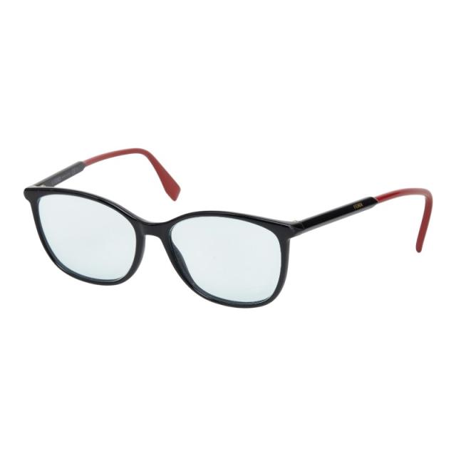 フェンディ 黒眼鏡 FF0447 黒いこと 赤いこと 青味 可塑性物質 レディース FENDI 【中古】
