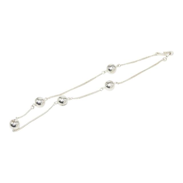 シャネル ロゴ ボール ネックレス シルバー メタル レディース CHANEL 【中古】_1