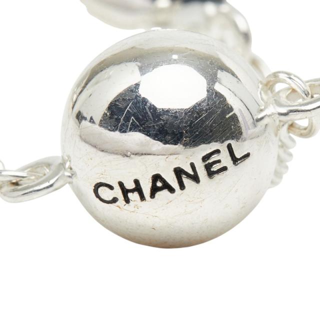 シャネル ロゴ ボール ネックレス シルバー メタル レディース CHANEL 【中古】_4