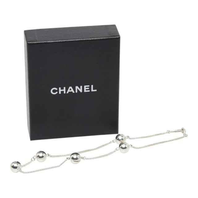 シャネル ロゴ ボール ネックレス シルバー メタル レディース CHANEL 【中古】_5