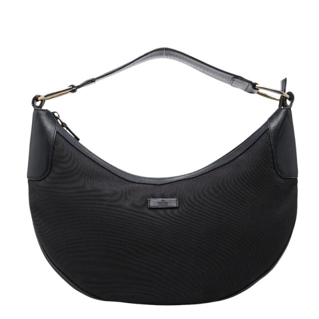 グッチ GGクリスタル ワンショルダーバッグ 257297 ブラック PVC レザー レディース GUCCI 【中古】