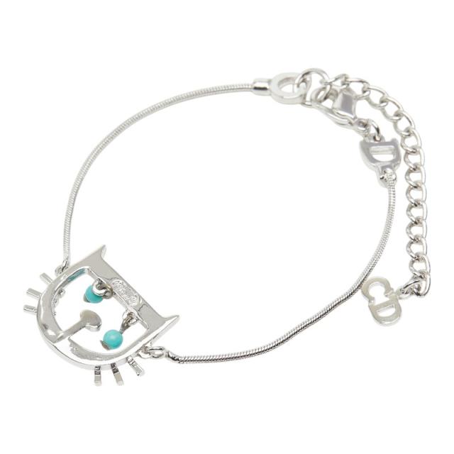 ディオール キャットモチーフ チェーン ブレスレット シルバー メタル レディース Dior 【中古】 15,500円