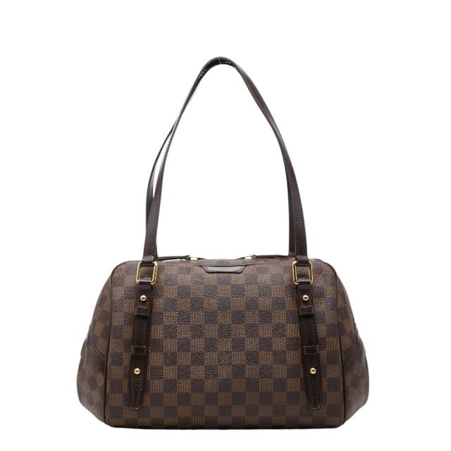 ルイ ヴィトン ダミエ リヴィントンPM ショルダーバッグ N41157 ブラウン PVC レザー レディース LOUIS VUITTON 【中古】