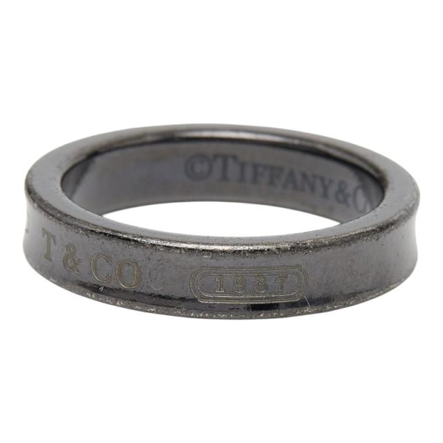 ティファニー 1837 ナロー リング 指輪 ブラック チタン レディース TIFFANY&Co. 【中古】_1