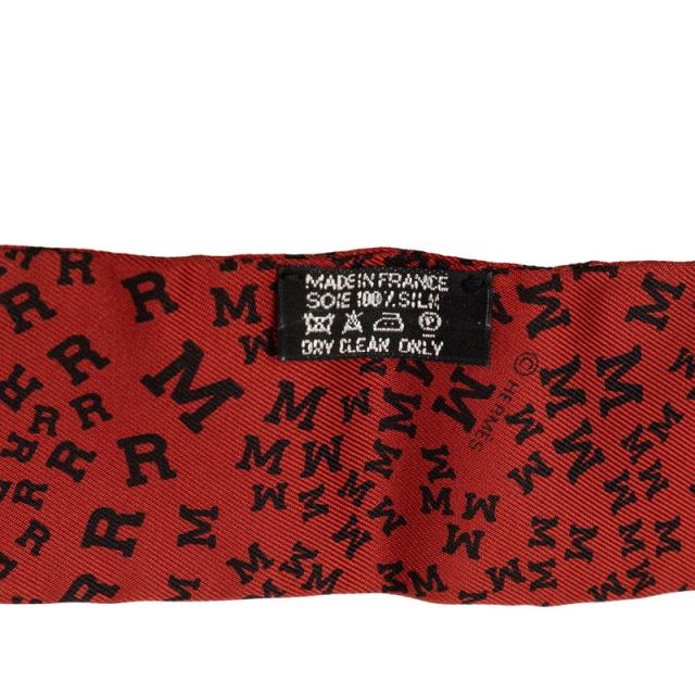 1円～】HERMES エルメス ツイリー ロゴ アルファベット オレンジ