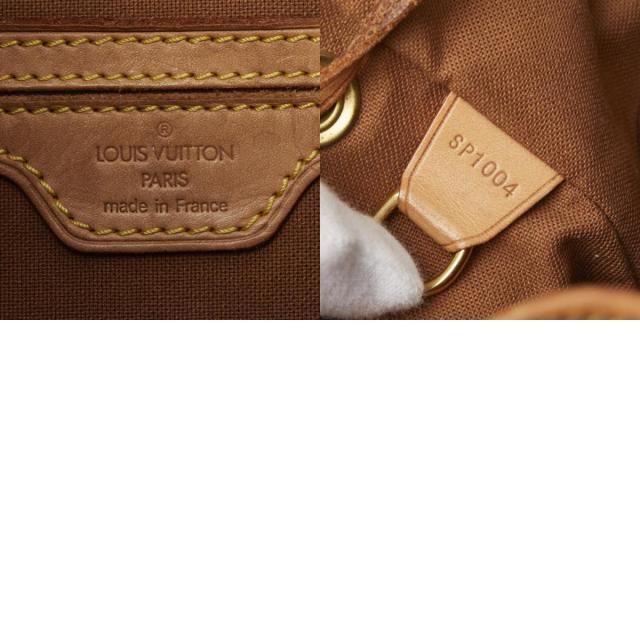 ルイ ヴィトン モノグラム モンスリGM リュック バックパック M51135 ブラウン PVC レザー レディース LOUIS VUITTON 【中古】_9