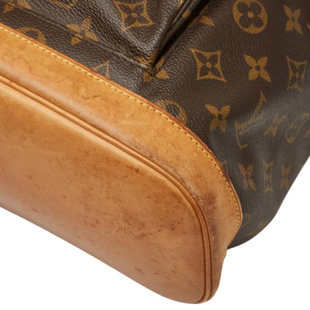 ルイ ヴィトン モノグラム モンスリGM リュック バックパック M51135 ブラウン PVC レザー レディース LOUIS VUITTON 【中古】_3