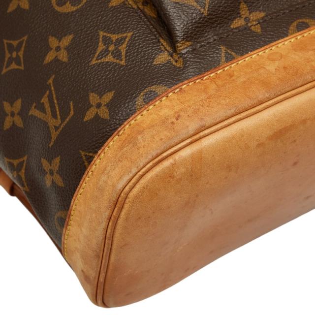 ルイ ヴィトン モノグラム モンスリGM リュック バックパック M51135 ブラウン PVC レザー レディース LOUIS VUITTON 【中古】_4