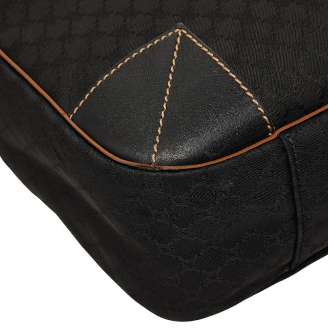 セリーヌ マカダム ハンドバッグ ブラック キャンバス レザー レディース CELINE 【中古】_4
